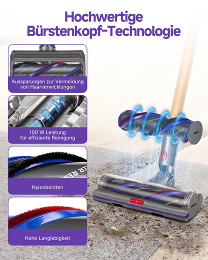 Yivy Bodendüse für Dyson V11 V15 V10 V8 V7, Anti-Tangle Ersatzbürste