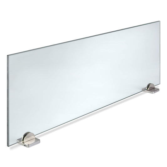 stauraum Spritzschutz Glasplatte Herd 90cm - ohne Bohren. Klare, rechteckige Glasplatte für den Herd, schützt die Wand vor Spritzern.