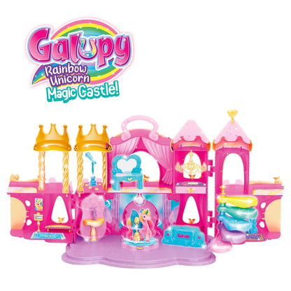 Galupy Rainbow Unicorn Magic Castle Schloss Spielset - Rosa