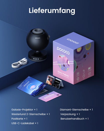 POCOCO Sternenhimmel-Projektor – Heimplanetarium und Nachtlicht