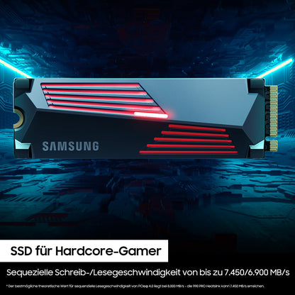 Samsung 990 PRO Heatsink NVMe M.2 SSD 4 TB für PC & Konsole