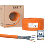 RedStar24 CAT 7 Verlegekabel 50 m S/FTP Netzwerkkabel halogenfrei, geschirmtes Kupfer-Installationskabel