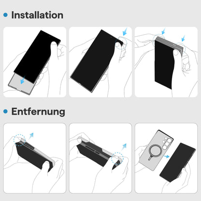 pitaka Samsung Galaxy S25 Ultra Aramid Schutzhülle - Schwarz/Grau