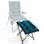 EVER ADVANCED Fusshocker faltbar, gepolsterte Fussablage, 47 cm als Beinablage zu Sessel und Gartenstuhl