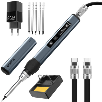 KAIWEETS USB C Lötkolben Set - Einstellbar 65W Digital