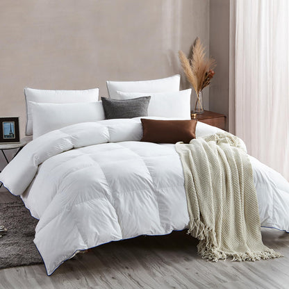 DOWNFOCUS Ganzjahres Daunendecke - 220x240 cm Weiss