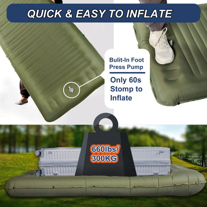 Origem Isomatte aufblasbar, 14 cm ultraleichte Camping-Schlafmatte