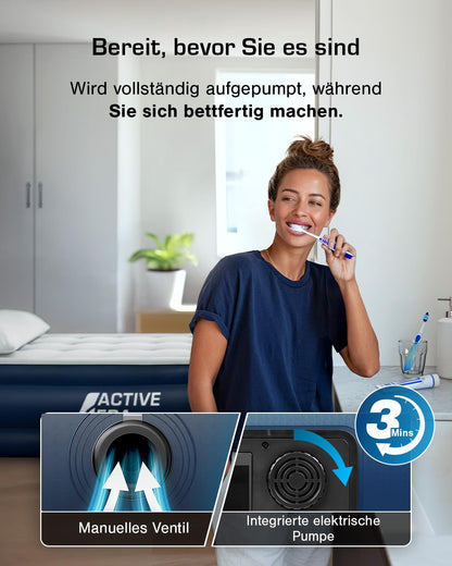 Active Era Premium Luftbett 1P – Selbstaufblasend mit Pumpe/Kissen