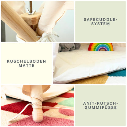 ALRITHO Tipi Zelt für Kinder – Sandburgen Beige