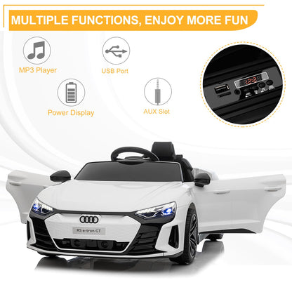 LEADZM Elektroauto 12V mit Fernbedienung Kinderfahrzeug - Weiss