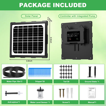 YAHAMOO Solar-Bewässerungssystem BSV-IC018 für 20 Topfpflanzen