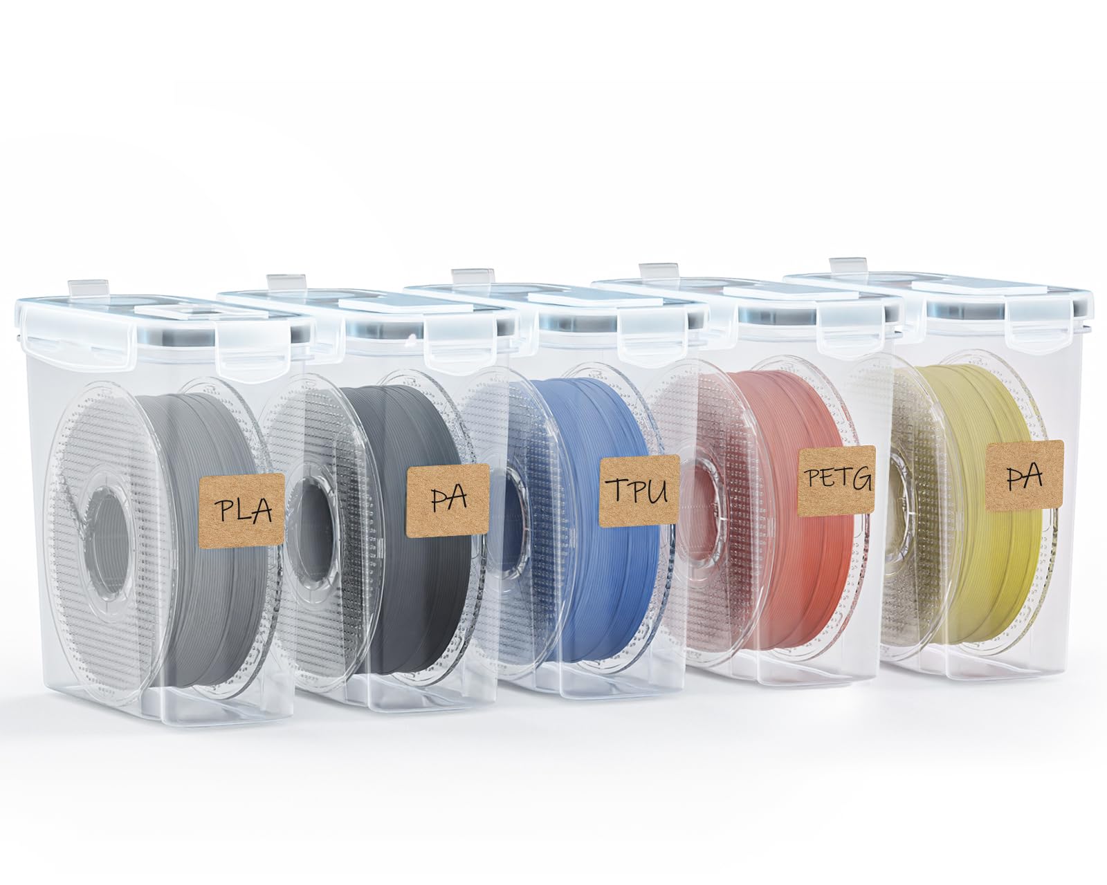 YOOPAI Filament Aufbewahrungsbox 4,0 L, wasser- und staubdicht, mit Trockenmittel und Etiketten