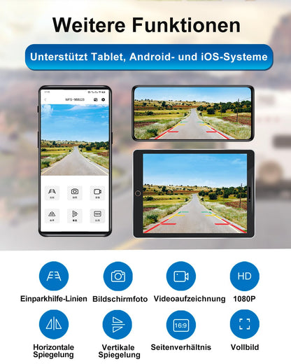 STONVUE S10-WF818P Solar Rückfahrkamera WLAN mit Nachtsicht