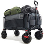 TIMBER RIDGE XXL Bollerwagen faltbar mit Bremsen und Getränkehalter, breite Geländeräder