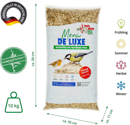 Pauls Mühle Wildvogelfutter Deluxe Mischung – 20 kg