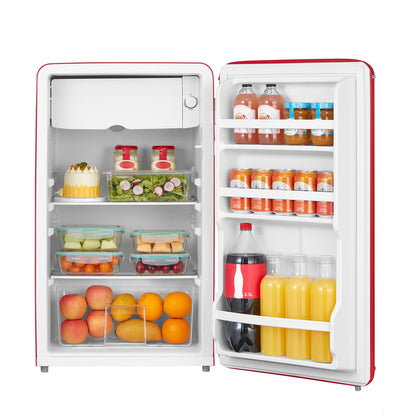 Comfee' RCD93RE2EURT(E) Mini Kühlschrank 93L Retro – Rot