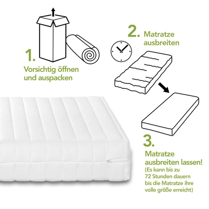 DREAMSTAR Simple Flex Duo 7-Zonen Kaltschaummatratze 90x190 cm