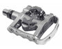 Shimano PDM-324 Fahrradpedale SPD mit Cleats, silber – Kombipedal mit SPD- und flacher Seite
