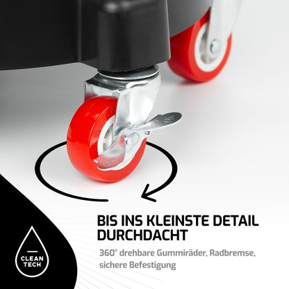 CLEANTECH CO Doppelter Eimerwagen für Fahrzeugreinigung
