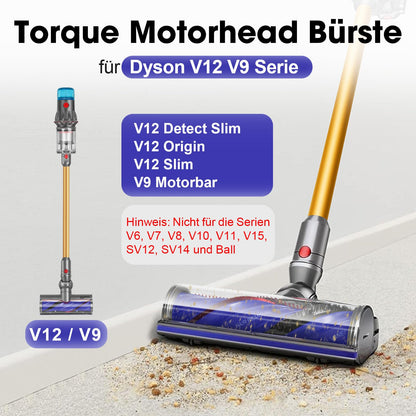 RUKHOOL Bodendüse Elektrobürste für Dyson V12 Detect Slim / V9