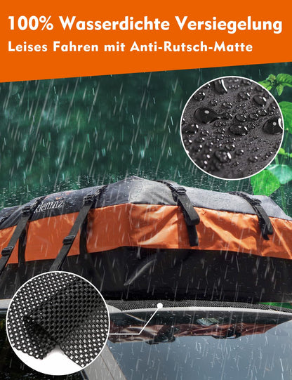 FIVKLEMNZ Dachgepäckträger Tasche Wasserdicht - 21 Kubikfuss