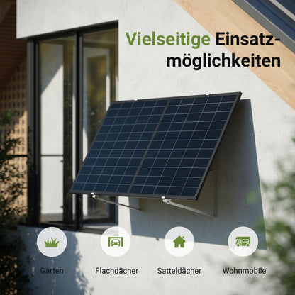 SolarXon Solarmodul Halterung MB1-118, Aluminium, 118 cm, 0–90°