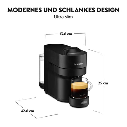 Nespresso Vertuo Pop ENV90.B Kaffeekapselmaschine, schwarz