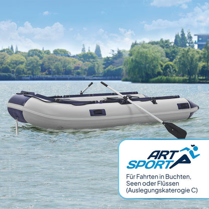 ArtSport Schlauchboot 3.20m Paddelboot Aluboden 4 Pers.