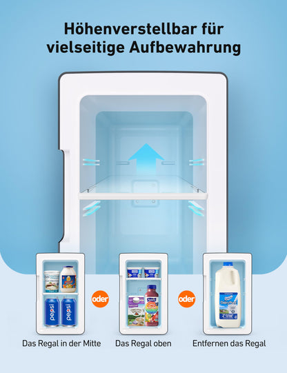 AstroAI 2-in-1 Mini Kühlschrank 6L Kühl/Heiz Schwarz