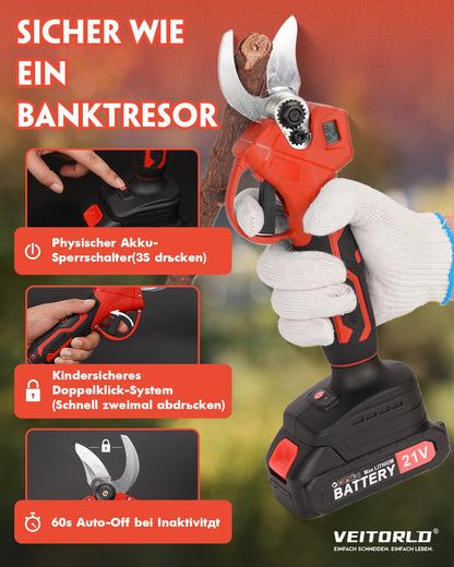 Makita-kompatible Elektrische Akku Astschere Profi Bürstenlos 30MM