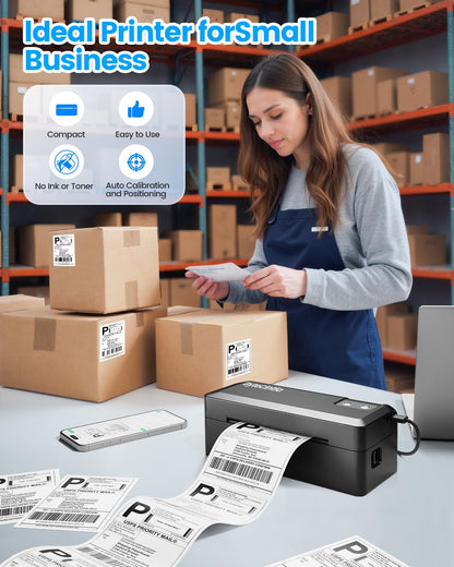 ByteCintia Bluetooth Etikettendrucker - 4x6 Thermodrucker
