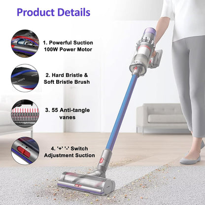 bodens Elektrische Bodendüse Torque Drive für Dyson V7 V8 V10 V11 V15 – Anti-Tangle-Bürstenrolle für Teppich und Hartboden