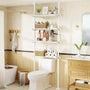 WELDUN Toilettenregal WD-OTR01W, 4 Ebenen, höhenverstellbar, weiss