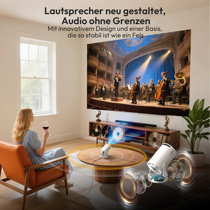 Gimbal 3s Mini Beamer 2025 - 4K Full HD Android 11 WiFi 6