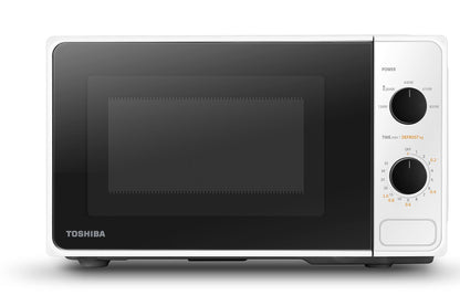 Toshiba MM2-MM20PF(WH) Arbeitsplatten-Mikrowelle 20L Weiss zum Erwärmen und Garen von Speisen. 