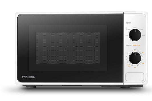 Toshiba MM2-MM20PF(WH) Arbeitsplatten-Mikrowelle 20L Weiss zum Erwärmen und Garen von Speisen. 