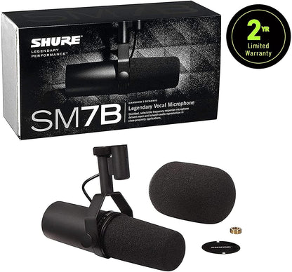 Shure SM7B Dynamisches Gesangs- & Studiomikrofon - Schwarz