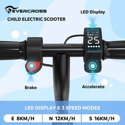 EVERCROSS Elektroroller Kinder Leicht - 7 Farben LED Lichter
