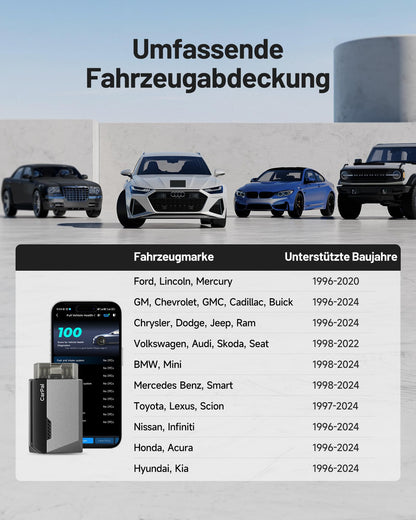 TOPDON CarPal OBD2 Diagnosegerät mit Bluetooth und 6 Reset-Services