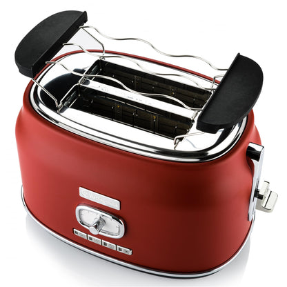 Westinghouse Retroline Frühstück-Set Toaster Wasserkocher – Rot
