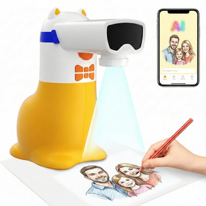 Yoturetoys i07Pro KI-Zeichenprojektor für Kinder 5-12 Jahre zum Umwandeln von Fotos in Zeichnungen