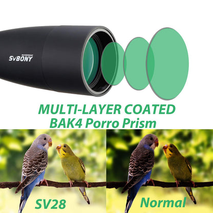 Svbony SV28 Spektiv 25-75x70 mit Stativ und Smartphone-Adapter
