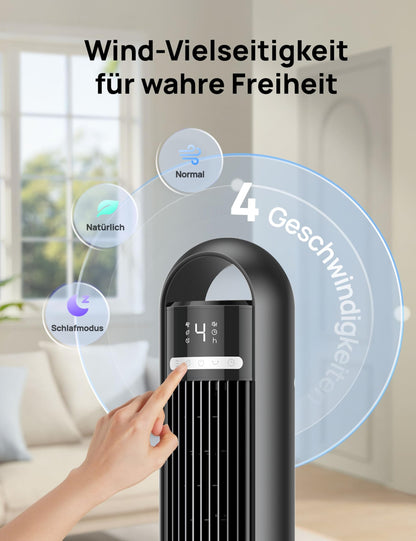DREO Turmventilator DR-HTF017, leise, mit Fernbedienung und Timer