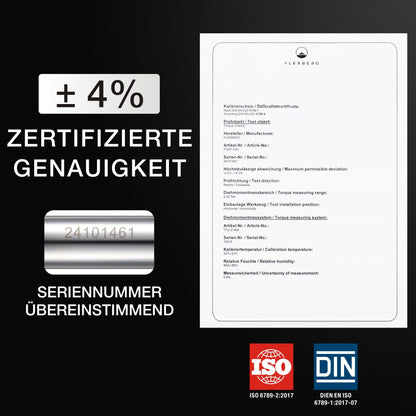 FLEXBERG Drehmomentschlüssel Fahrrad Set 2-20 Nm, 1/4 Zoll