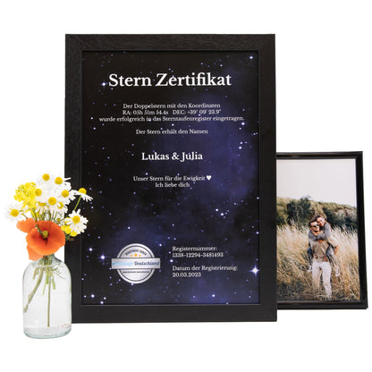 Sterntaufe Deutschland Sterntaufe Set mit Zertifikat und Sternkarte