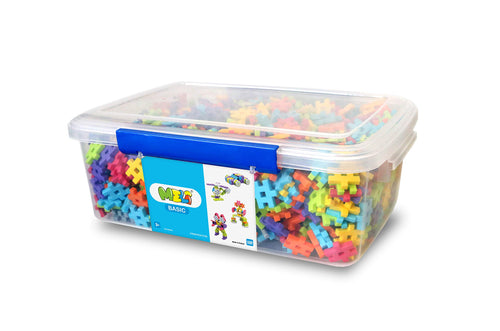 Meli Basic Constructor EDU 1200 Konstruktionsbausteine – 1200 Teile: Bunte, flache Bausteine mit Stecksystem. Ermöglichen kreatives Konstruieren und fördern Motorik.