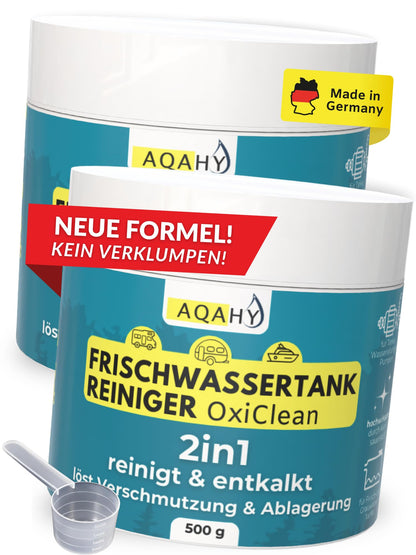 AQAHY Oxi Clean Wassertankreiniger für Wohnmobil und Wohnwagen, 2er – Reiniger für Frischwassertank und Wasserleitungen
