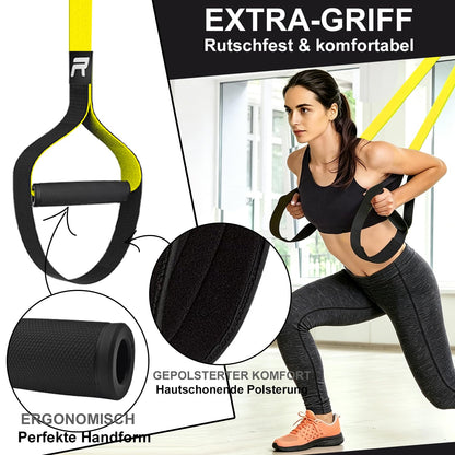 RHINOSPORT Schlingentrainer für Ganzkörpertraining, Gelb