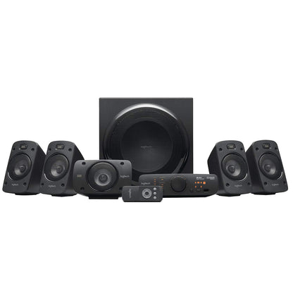 Logitech Z906 5.1 Surround Sound System Lautsprecher - Schwarz. 5.1-System mit fünf Satelliten und Subwoofer. Liefert präzisen 5.1-Klang für Spiele und Filme.