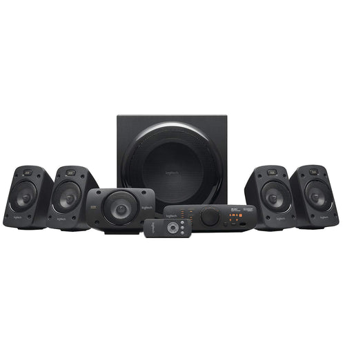 Logitech Z906 5.1 Surround Sound System Lautsprecher - Schwarz. 5.1-System mit fünf Satelliten und Subwoofer. Liefert präzisen 5.1-Klang für Spiele und Filme.